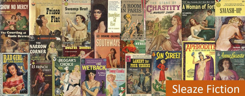 Vintage Paperback Books Featuring Sleaze Themes