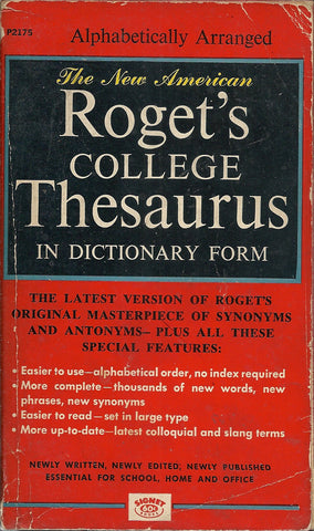 The New American Roget's College Thesaurus