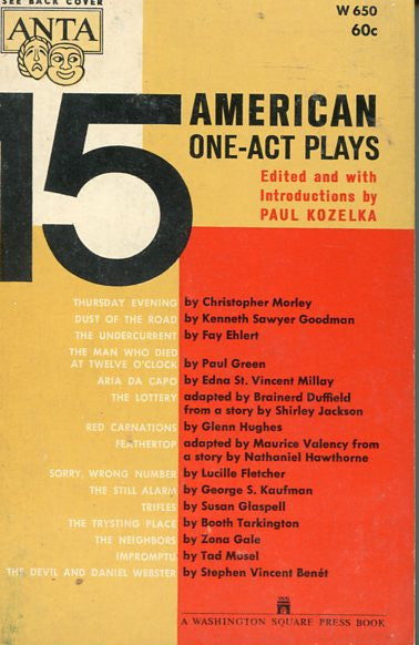 15 American One Act Plays