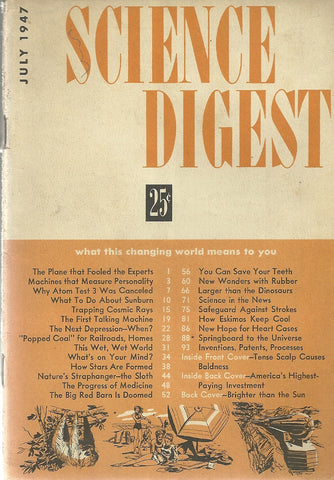 Science Digest July 1947