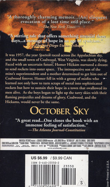 洋書 October Sky by r Hickam October Sky - 4th Estate