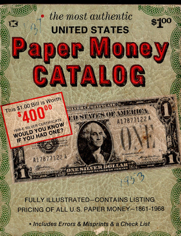 1968 U.S. Paper Money Catalog