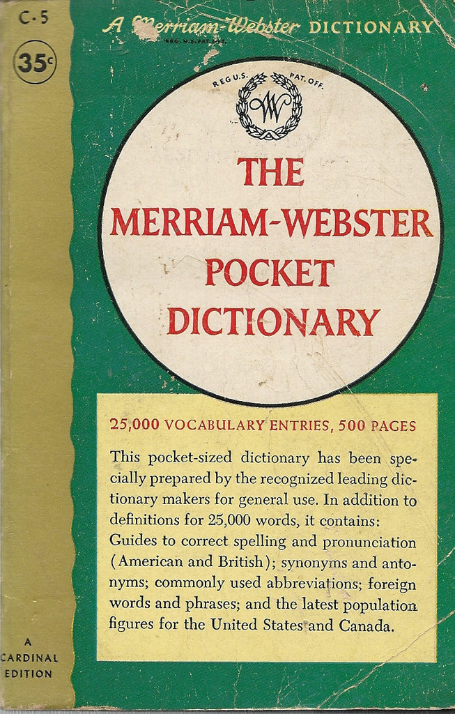 The Meriam-Webster Pocket Dictionary