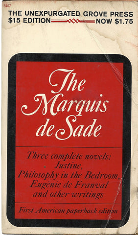 The Marquis de Sade Justine, Philosophy in the Bedroom, Eugene de Franval