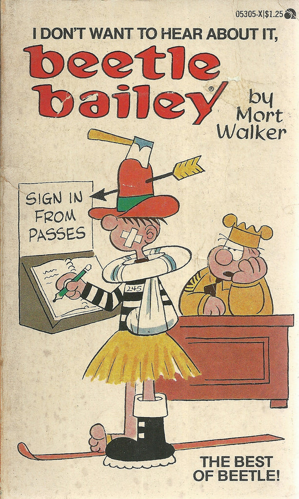 I Don't Want to Hear About it Beetle Bailey