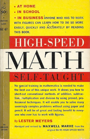 High-Speed Math Self-Taught