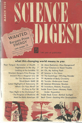 Science Digest  March 1950