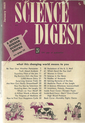 Science Digest January 1949