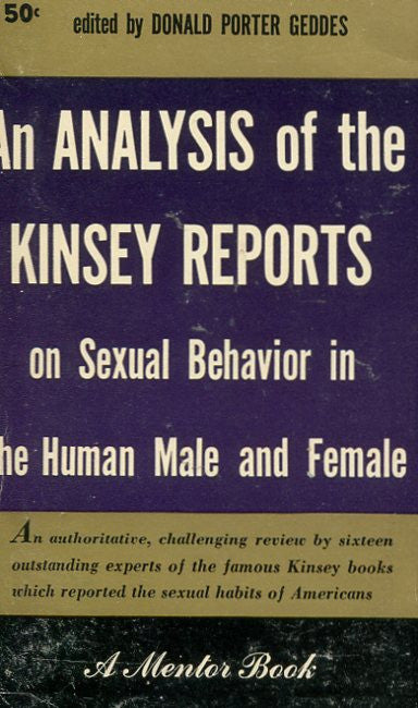 The Analysis of the Kinsey Reports