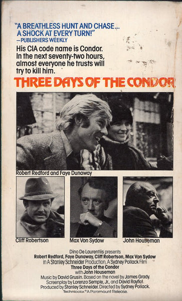 Three Days of the Condor – Vintage Bookseller